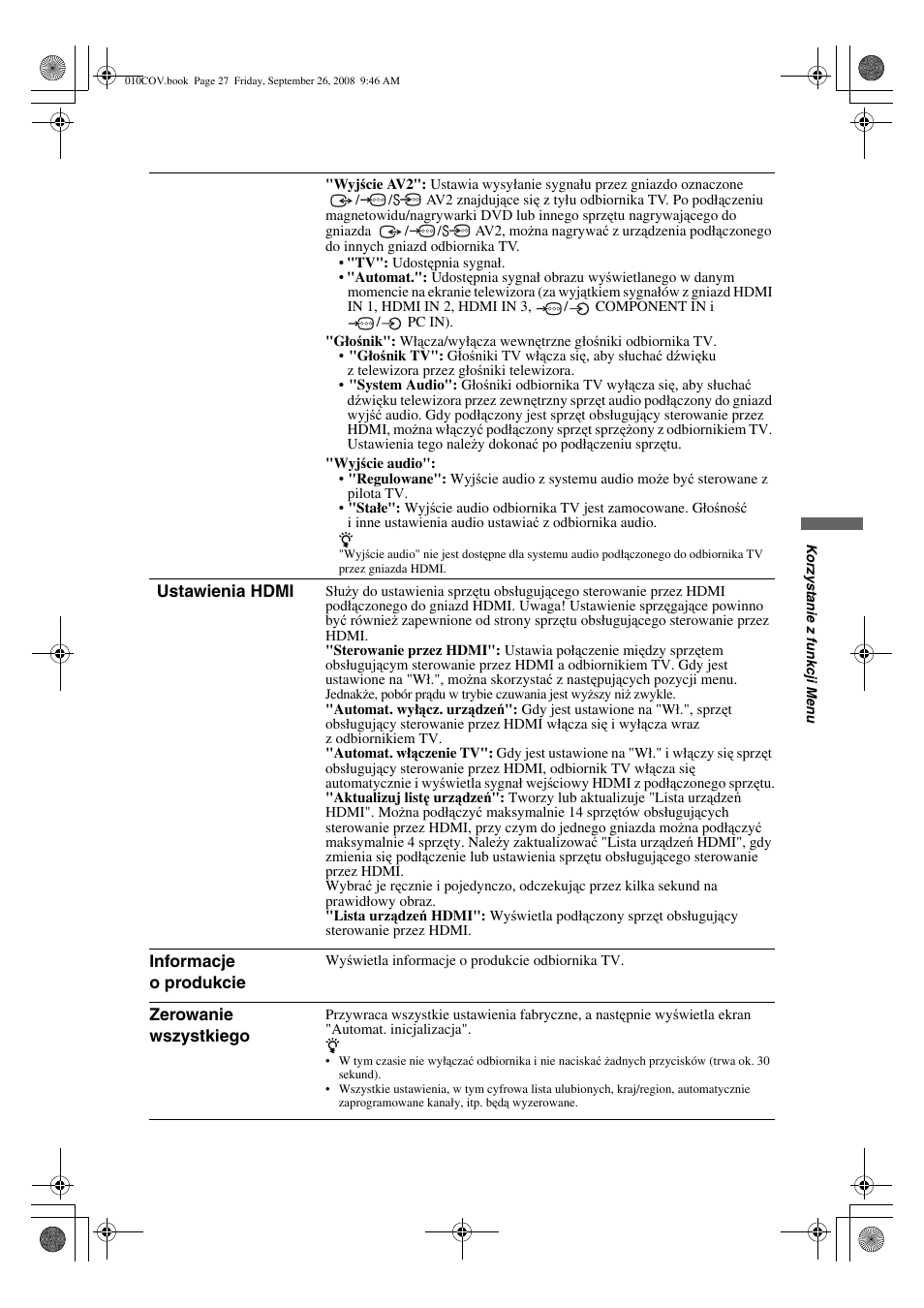 Sony KDL-32V4500 User Manual | Page 99 / 215