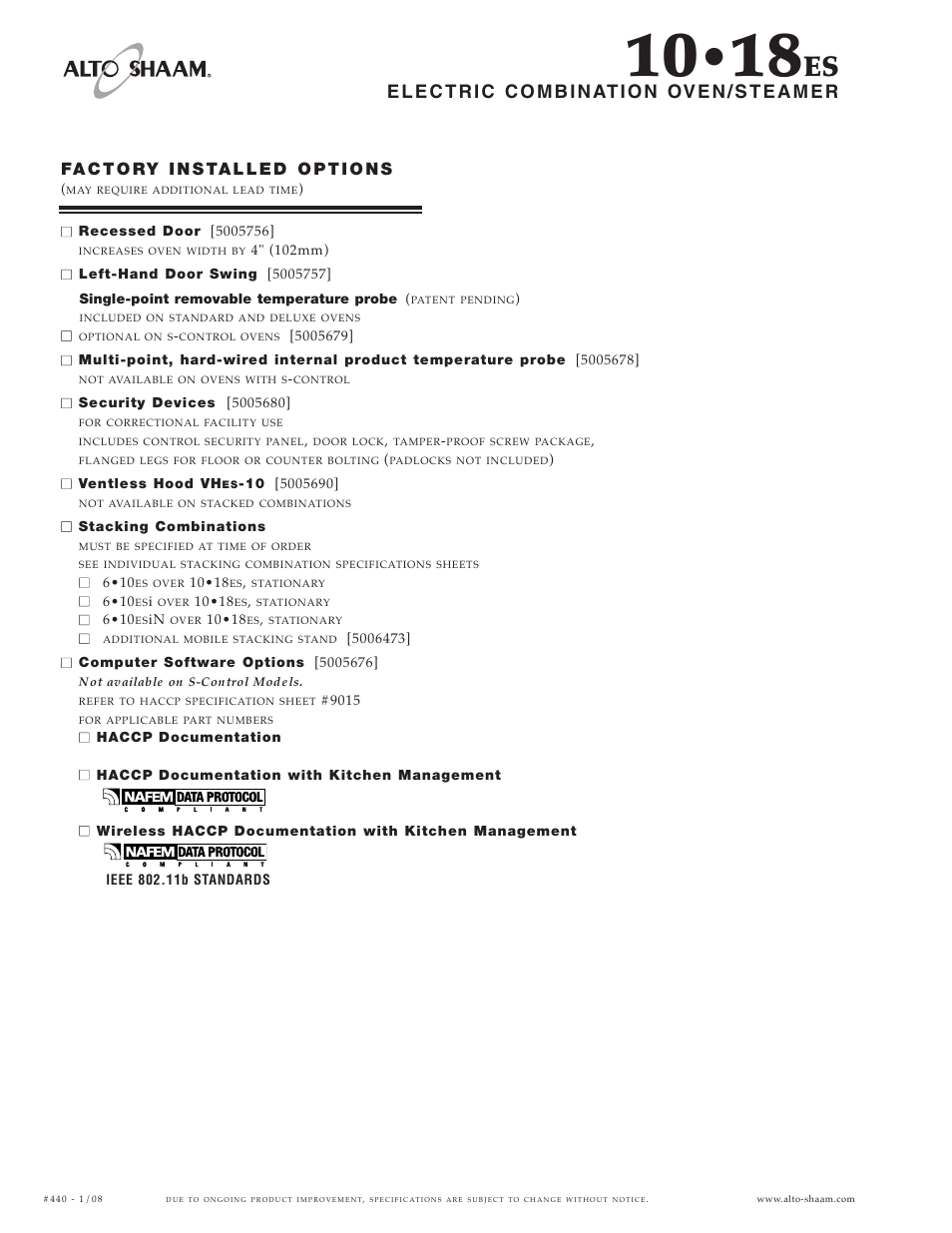 Alto-Shaam 10.18ES User Manual | Page 4 / 6