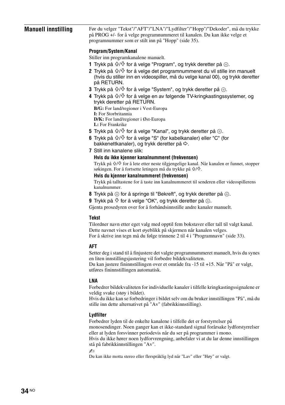 Sony KDL-40V3000 User Manual | Page 116 / 300