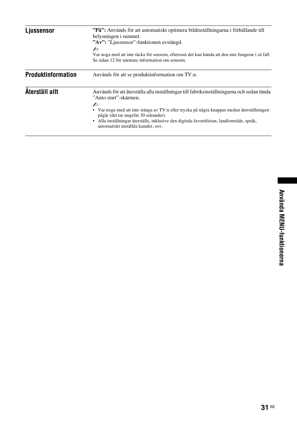 Sidan 31) | Sony KDL-40V3000 User Manual | Page 155 / 300