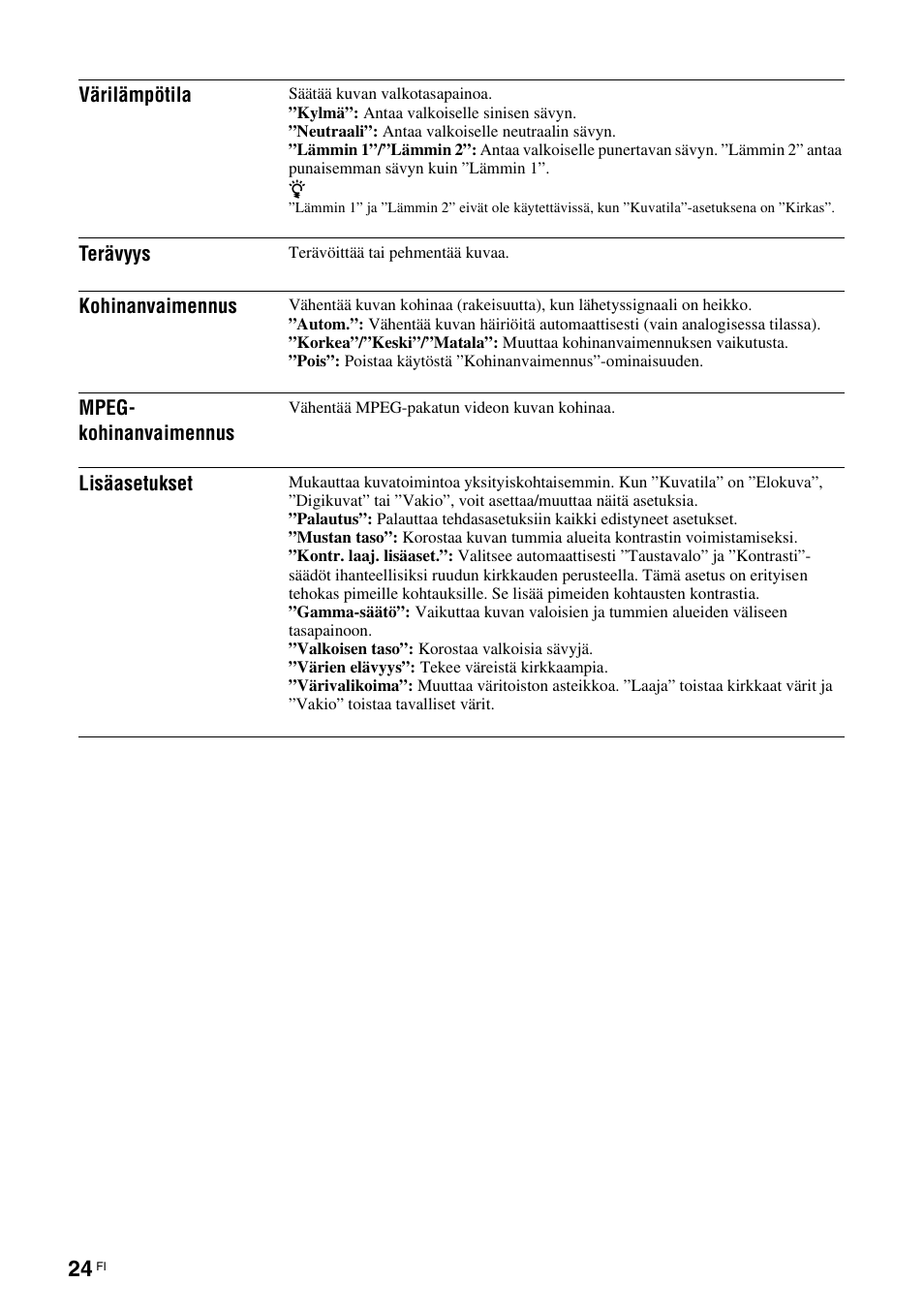 Sony KDL-40V3000 User Manual | Page 64 / 300