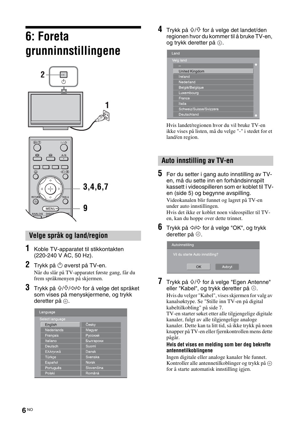 Foreta grunninnstillingene | Sony KDL-40V3000 User Manual | Page 88 / 300