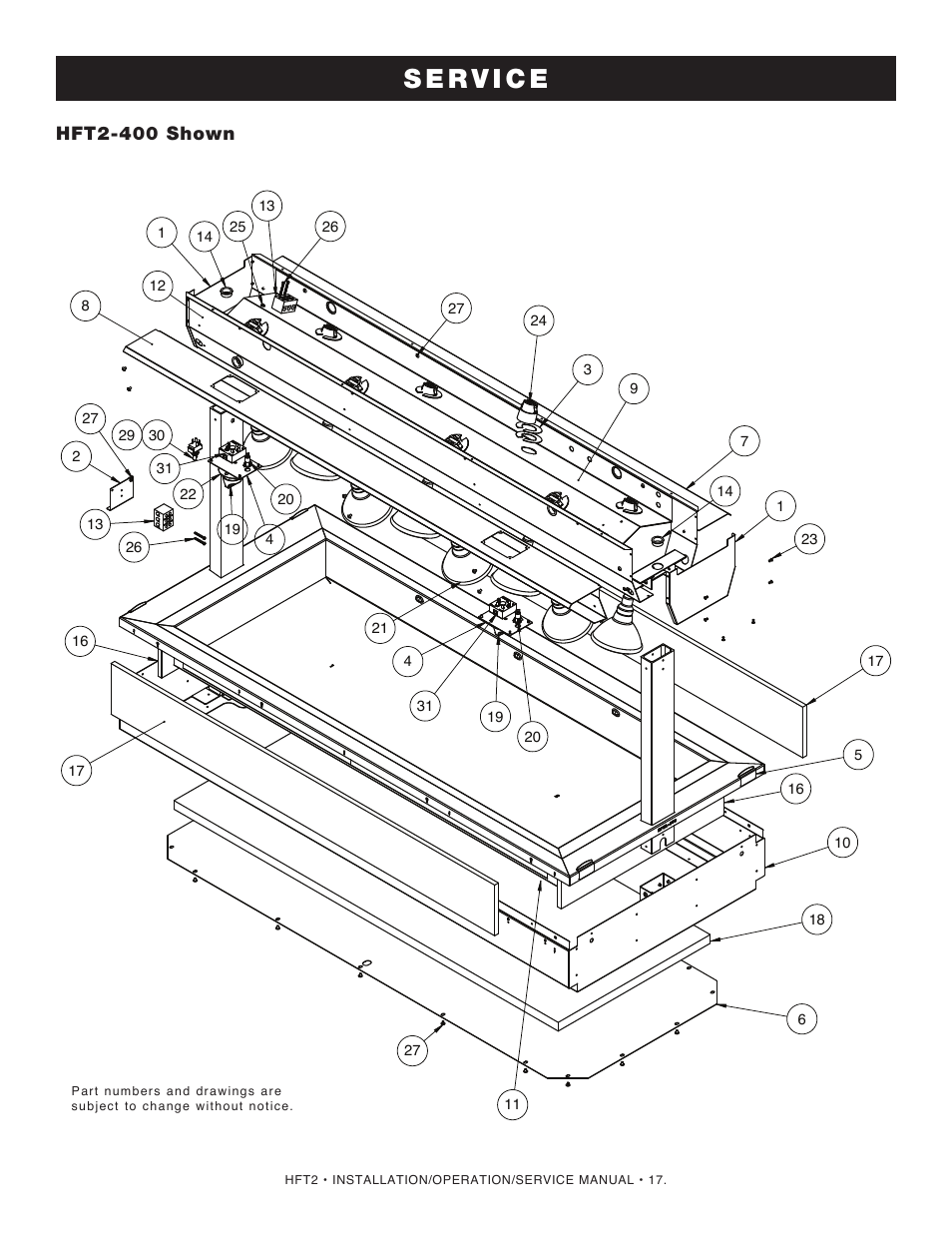 Hft2-400 shown | Alto-Shaam HFT2SYS-500 User Manual | Page 19 / 25
