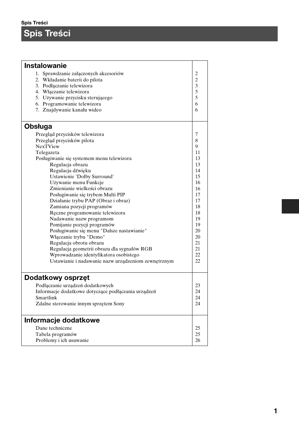 Sony KV-36FS70K User Manual | Page 31 / 172