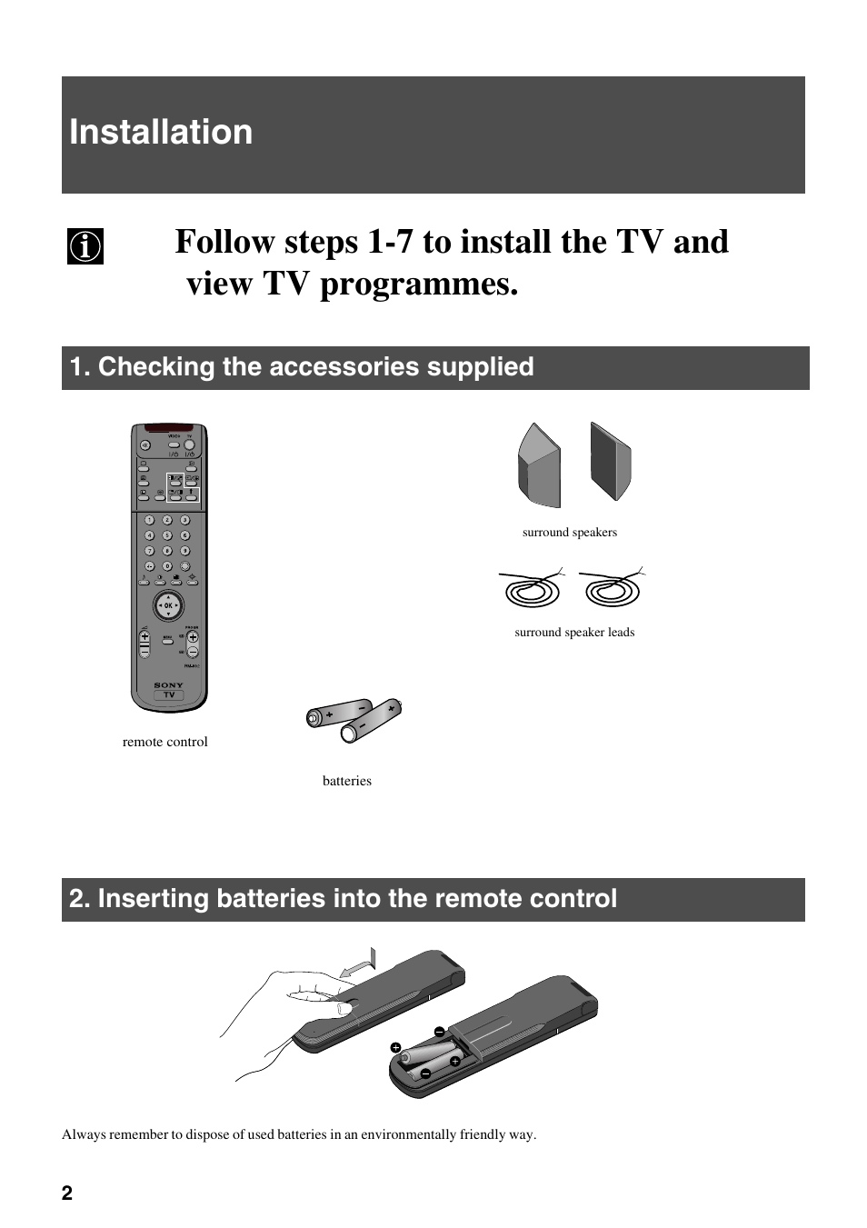 Sony KV-36FS70K User Manual | Page 4 / 172