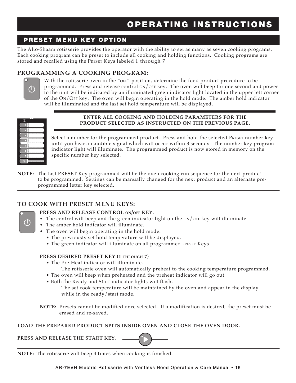 Programming a cooking program | Alto-Shaam ECOSMART AR-7EVH User Manual | Page 17 / 44