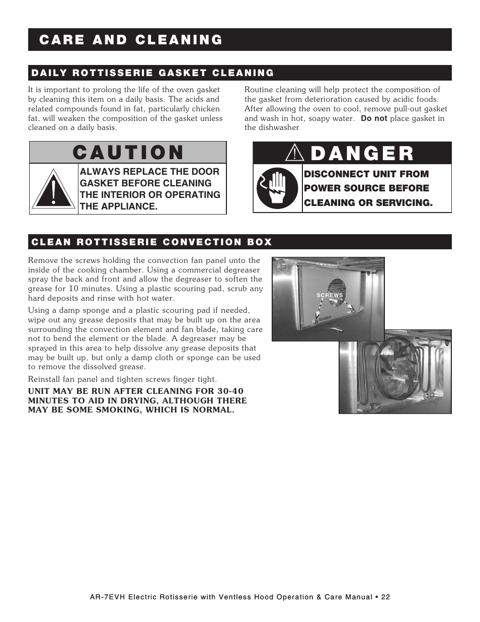 Alto-Shaam ECOSMART AR-7EVH User Manual | Page 24 / 44