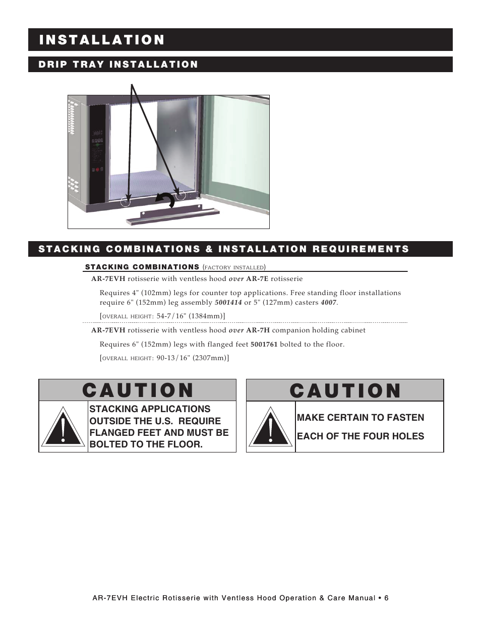 Alto-Shaam ECOSMART AR-7EVH User Manual | Page 8 / 44