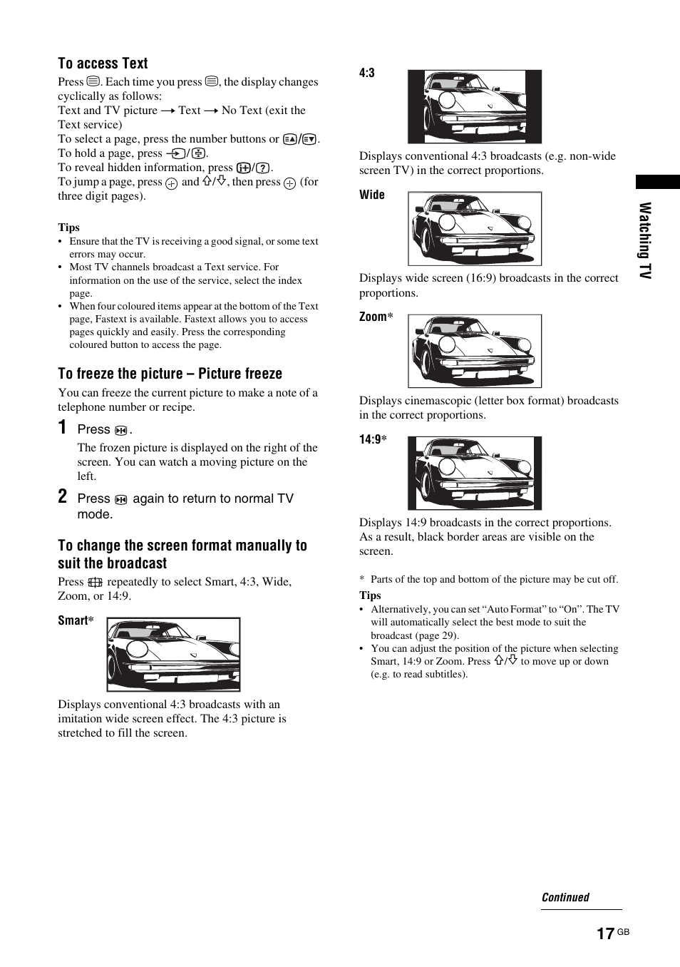 Sony KDL-40X2000 User Manual | Page 17 / 160