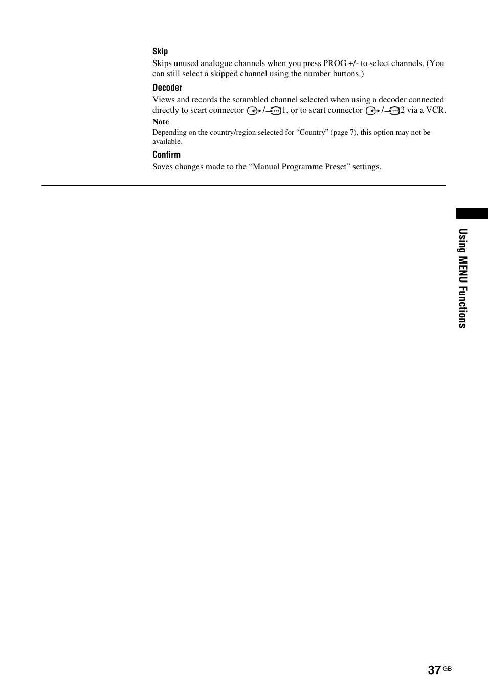 Sony KDL-40X2000 User Manual | Page 37 / 160