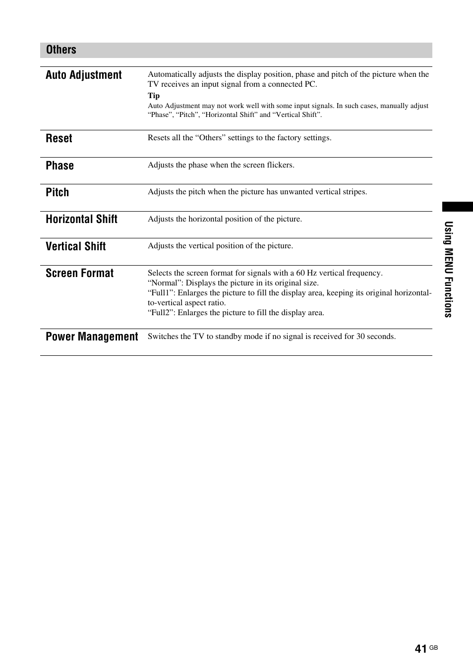 Sony KDL-40X2000 User Manual | Page 41 / 160