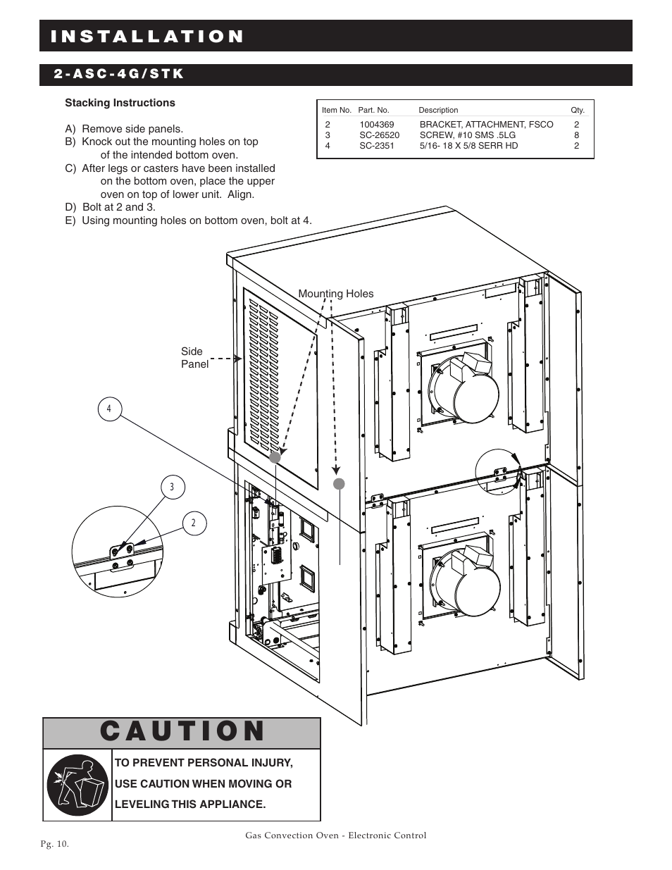 Alto-Shaam Platinum Series ASC-4G User Manual | Page 11 / 32