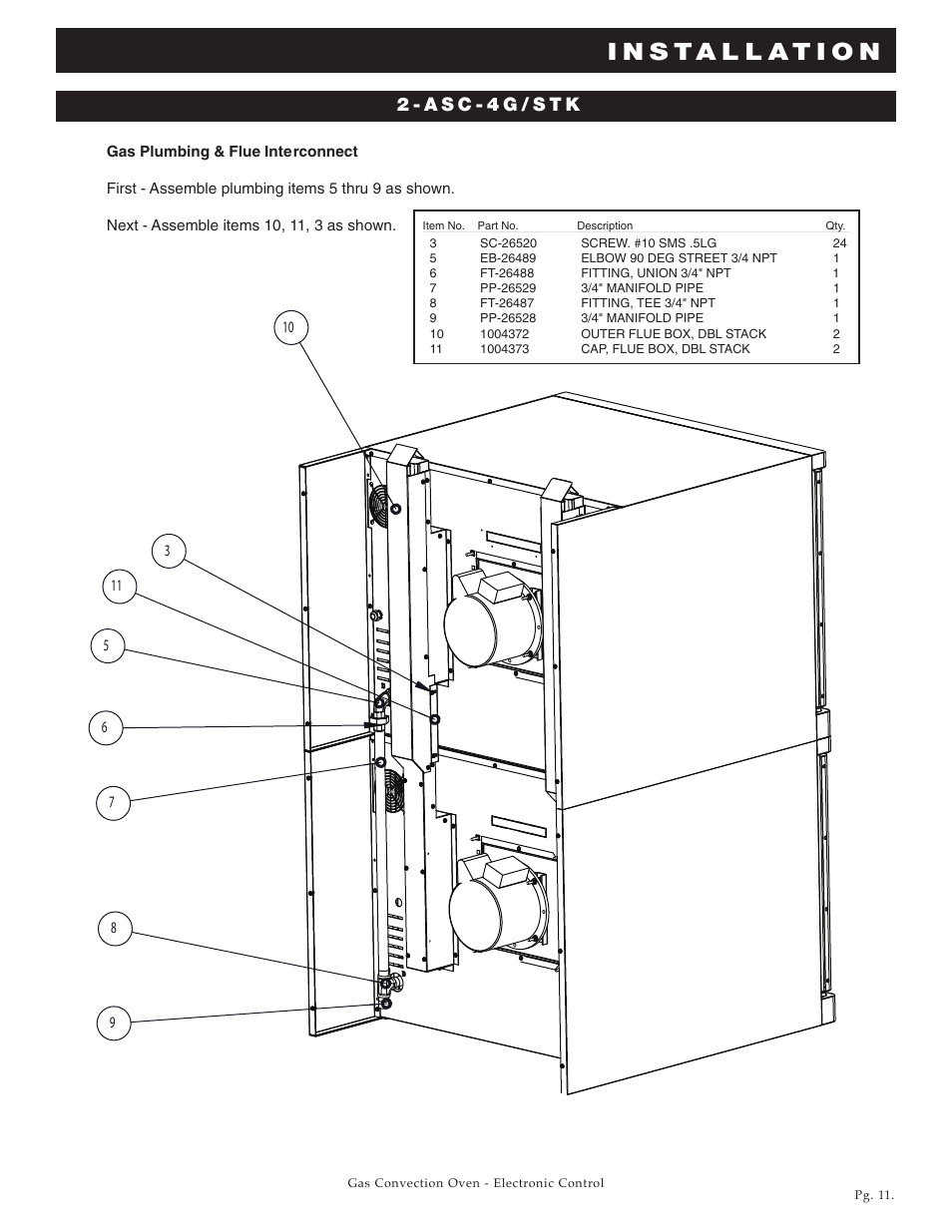 2 - a s c - 4 g / s t k | Alto-Shaam Platinum Series ASC-4G User Manual | Page 12 / 32