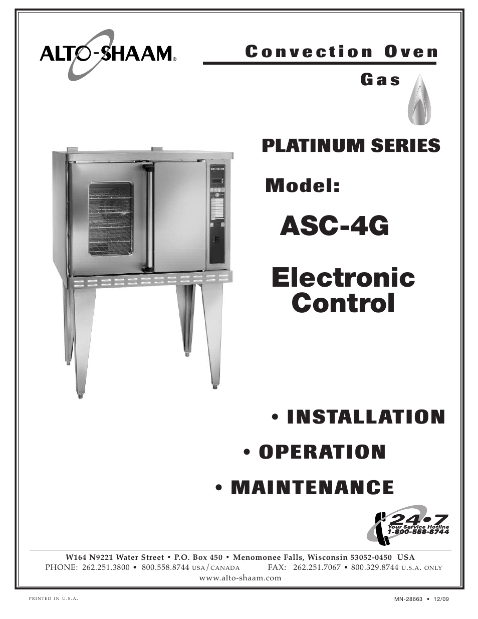 Alto-Shaam ASC-4G User Manual | 31 pages