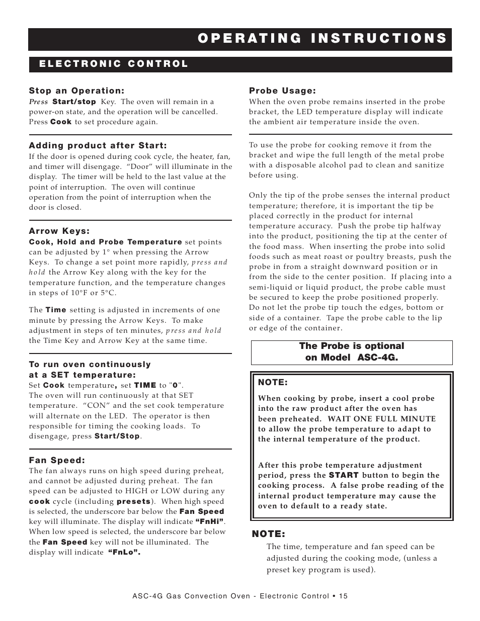 Alto-Shaam ASC-4G User Manual | Page 17 / 31