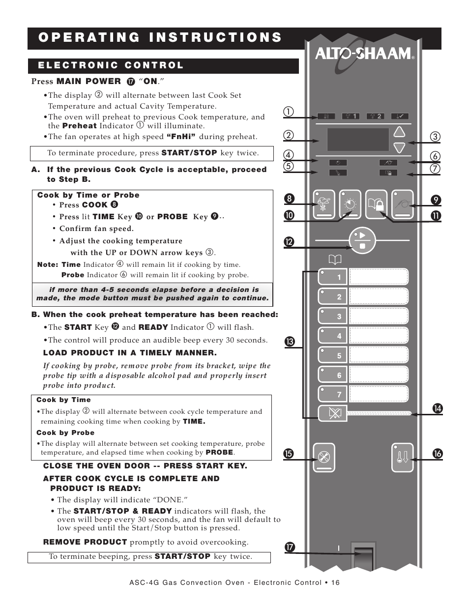 Alto-Shaam ASC-4G User Manual | Page 18 / 31