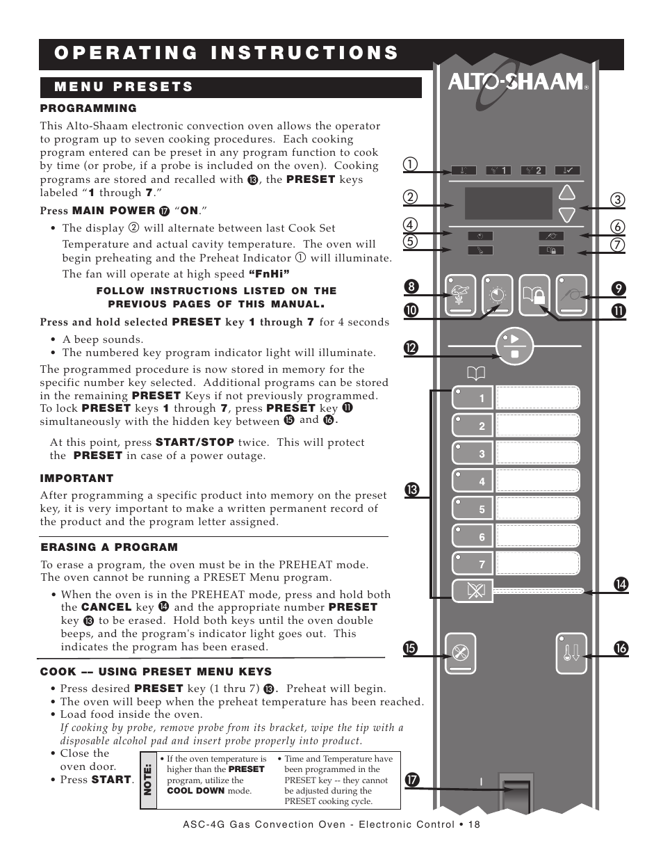 Alto-Shaam ASC-4G User Manual | Page 20 / 31