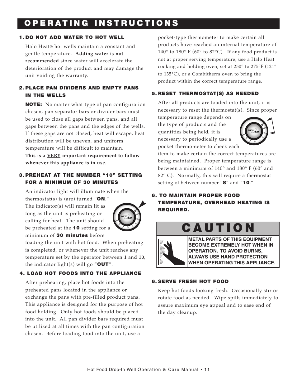 Alto-Shaam Halo Heat 300-HW/D6 User Manual | Page 12 / 28