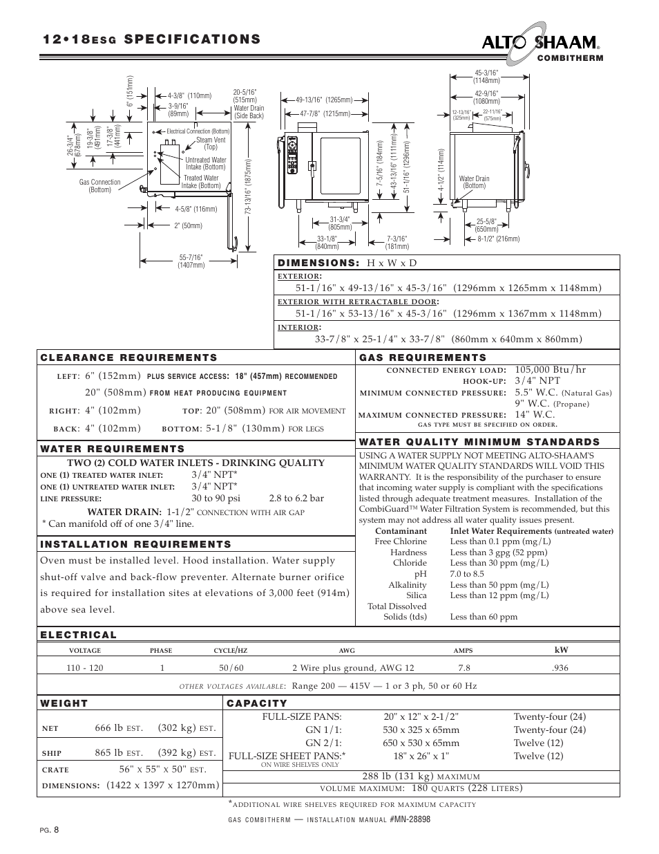 Alto-Shaam 12.18ESG User Manual | Page 10 / 32