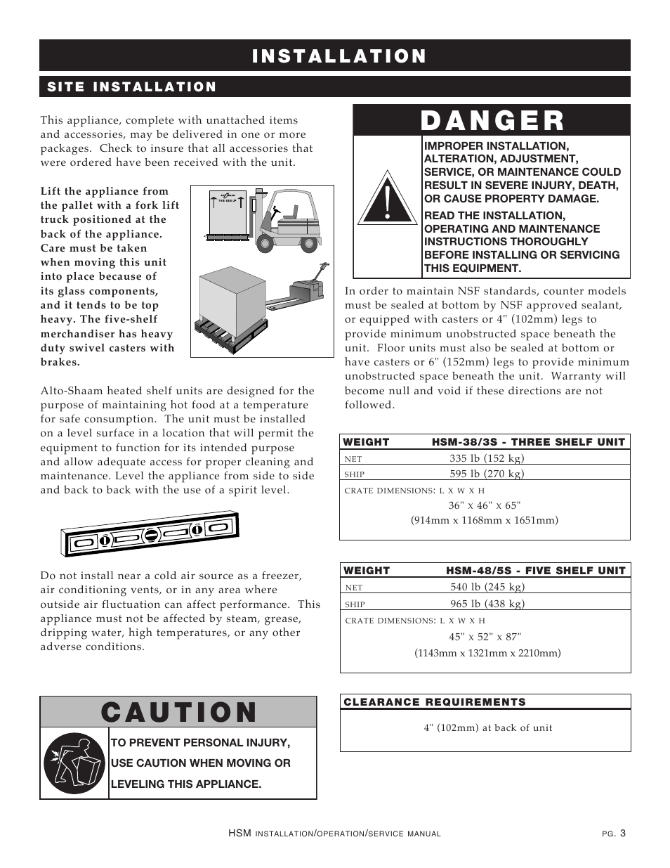 Alto-Shaam HSM-48/5S User Manual | Page 5 / 28