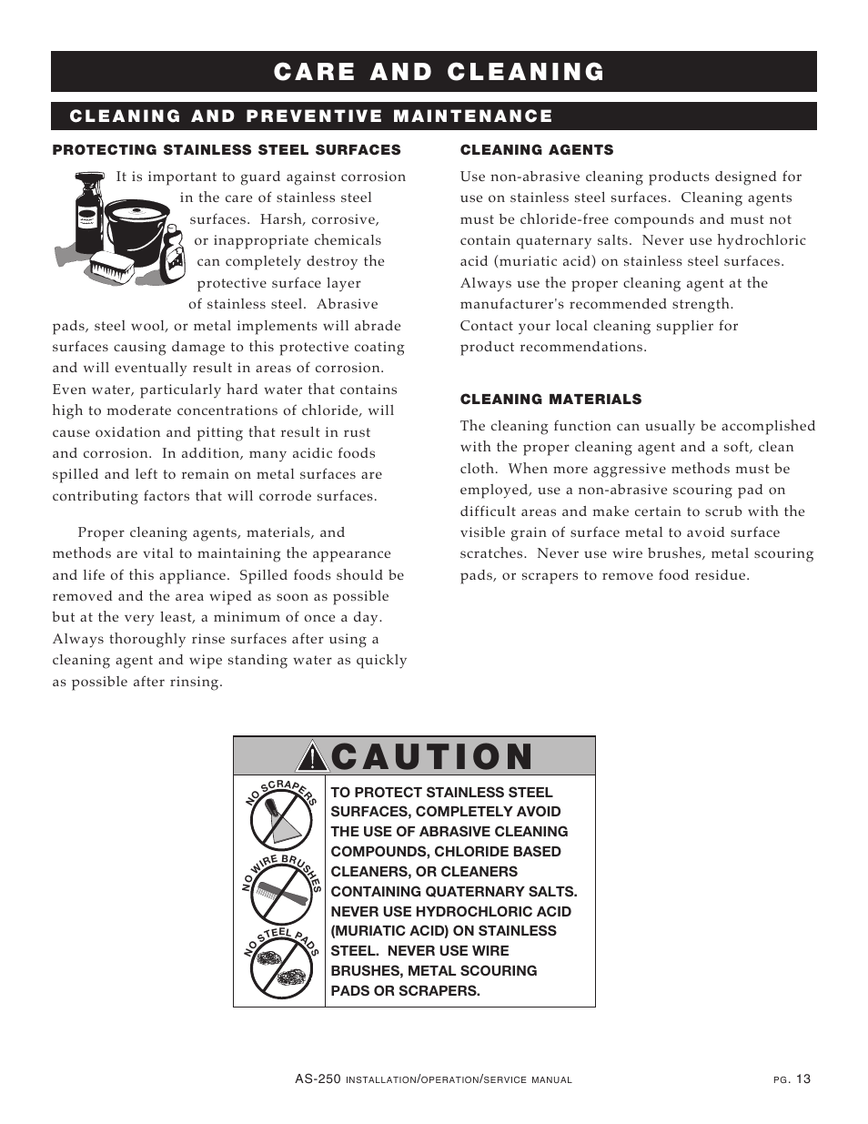 Alto-Shaam COOKING & HOLDING OVEN AS-250 User Manual | Page 15 / 24