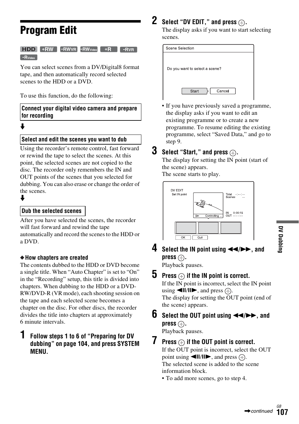 Program edit | Sony DAR-X1R User Manual | Page 107 / 623