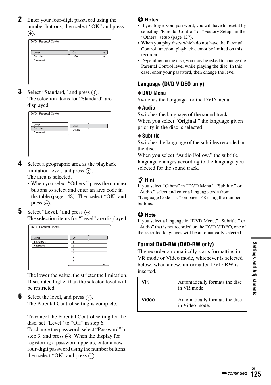 Sony DAR-X1R User Manual | Page 125 / 623