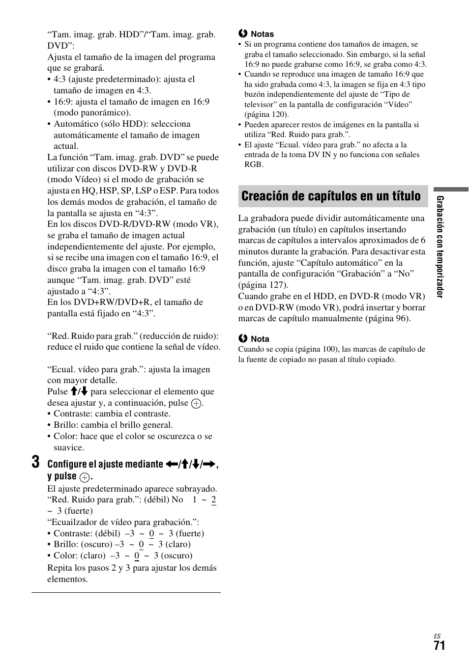 Creación de capítulos en un título | Sony DAR-X1R User Manual | Page 221 / 623