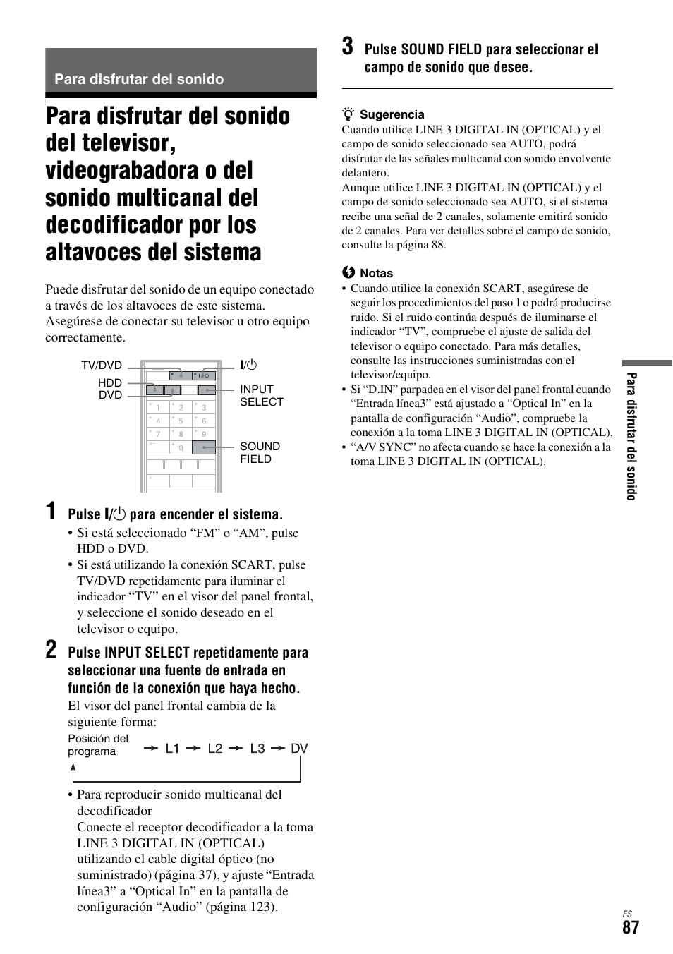 Para disfrutar del sonido, Decodificador por los altavoces del sistema | Sony DAR-X1R User Manual | Page 237 / 623