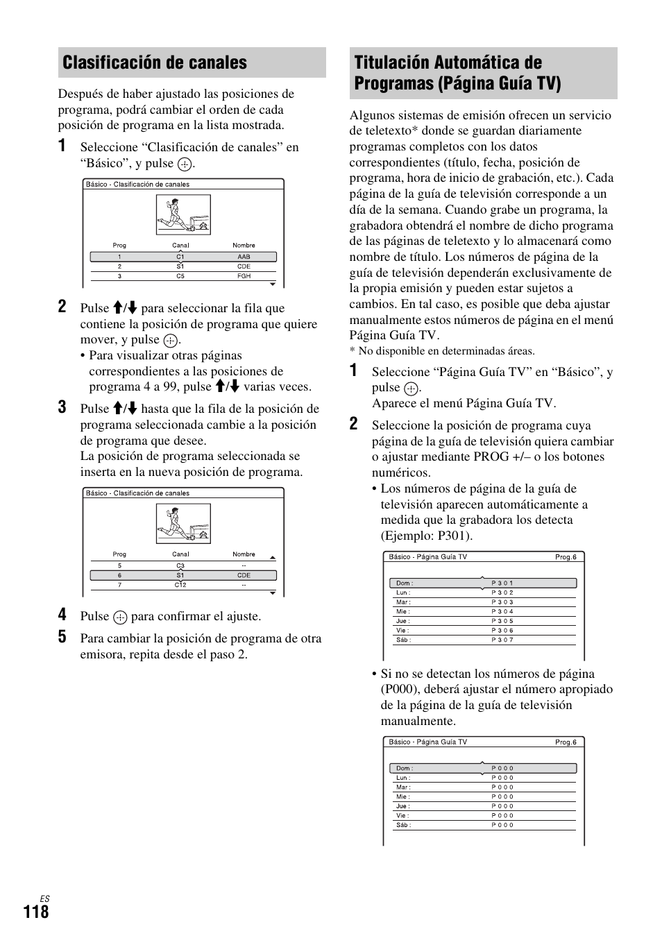 Clasificación de canales | Sony DAR-X1R User Manual | Page 268 / 623