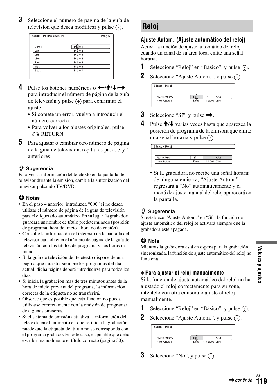 Reloj | Sony DAR-X1R User Manual | Page 269 / 623