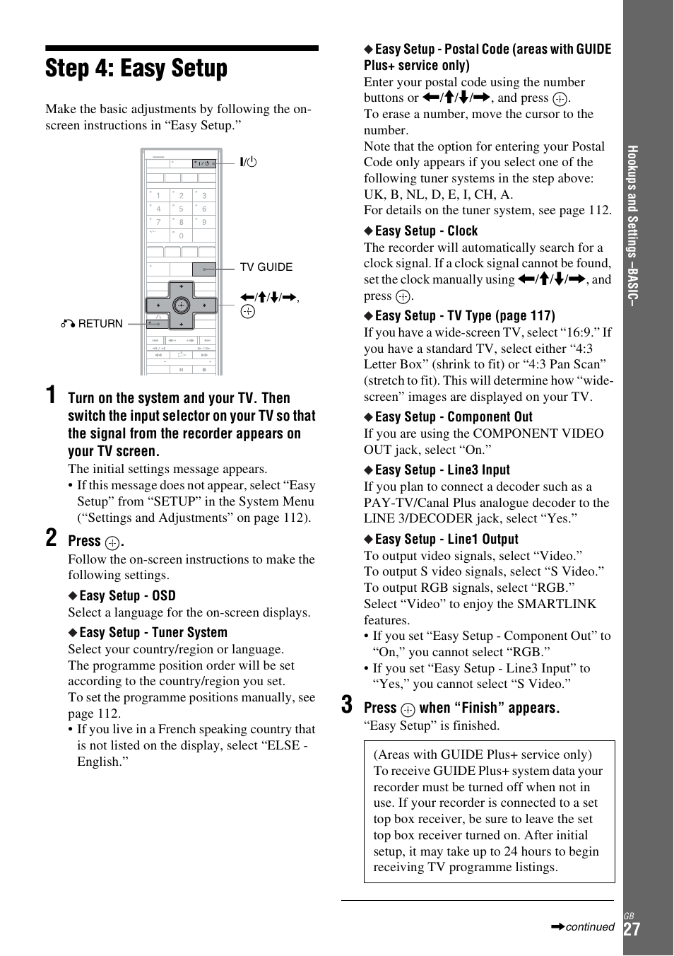 Step 4: easy setup | Sony DAR-X1R User Manual | Page 27 / 623