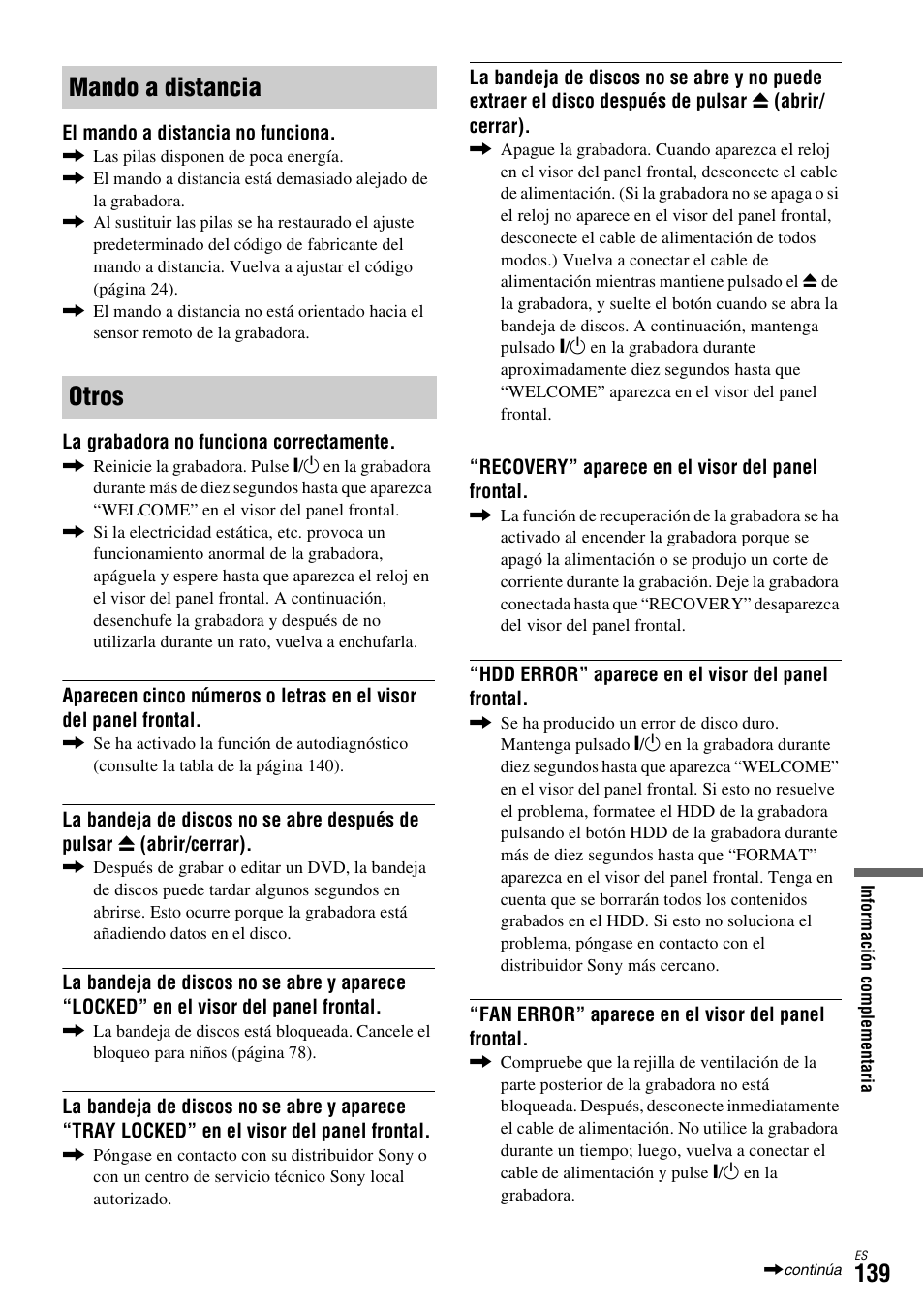Mando a distancia otros | Sony DAR-X1R User Manual | Page 289 / 623