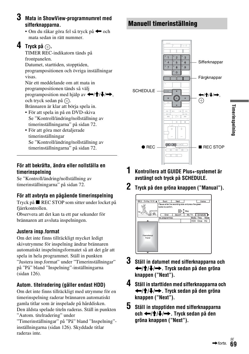 Manuell timerinställning | Sony DAR-X1R User Manual | Page 375 / 623