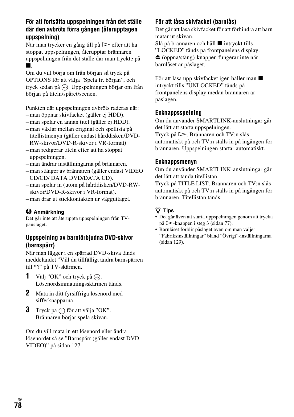 Sidan 78) | Sony DAR-X1R User Manual | Page 384 / 623