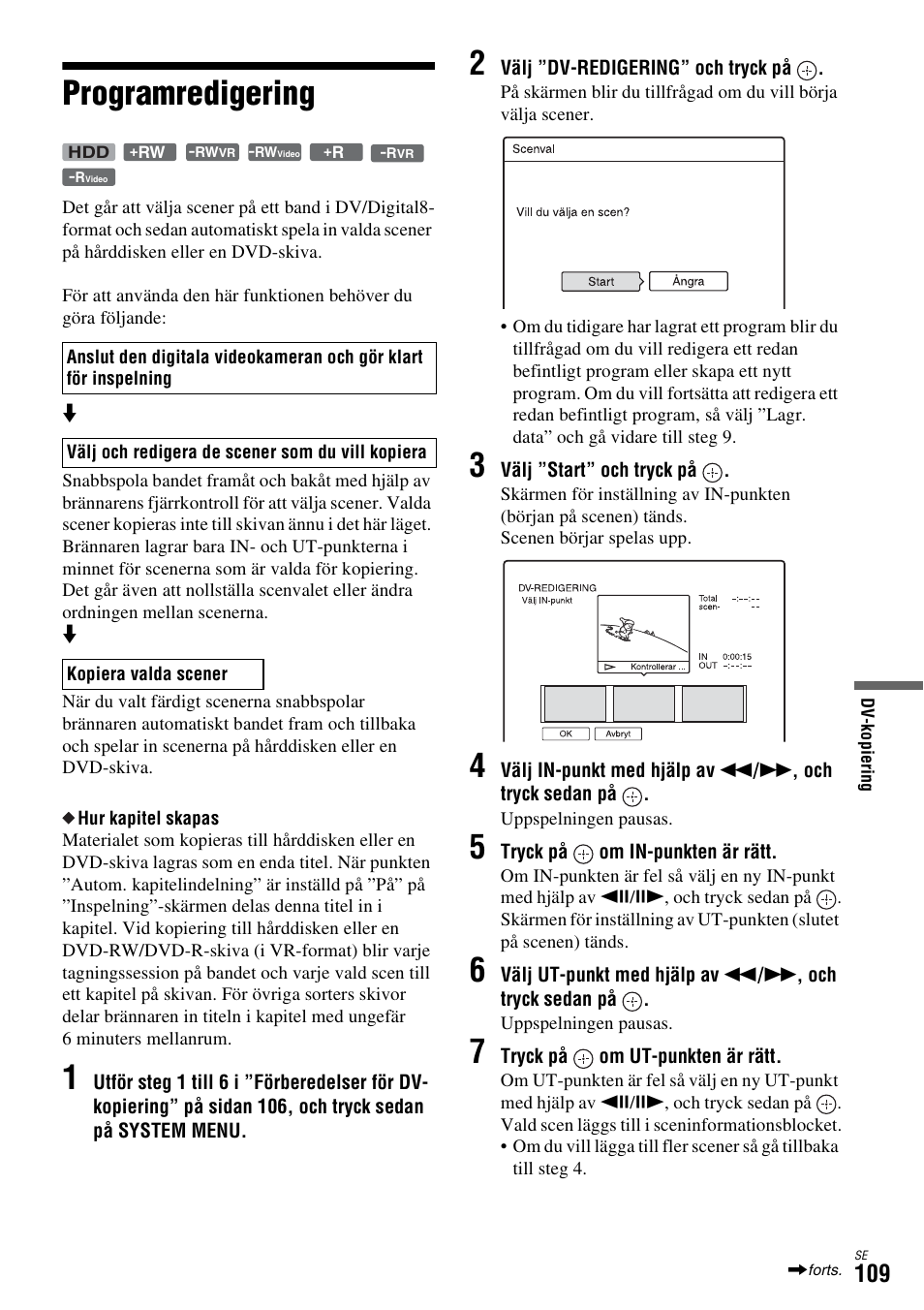 Programredigering | Sony DAR-X1R User Manual | Page 415 / 623