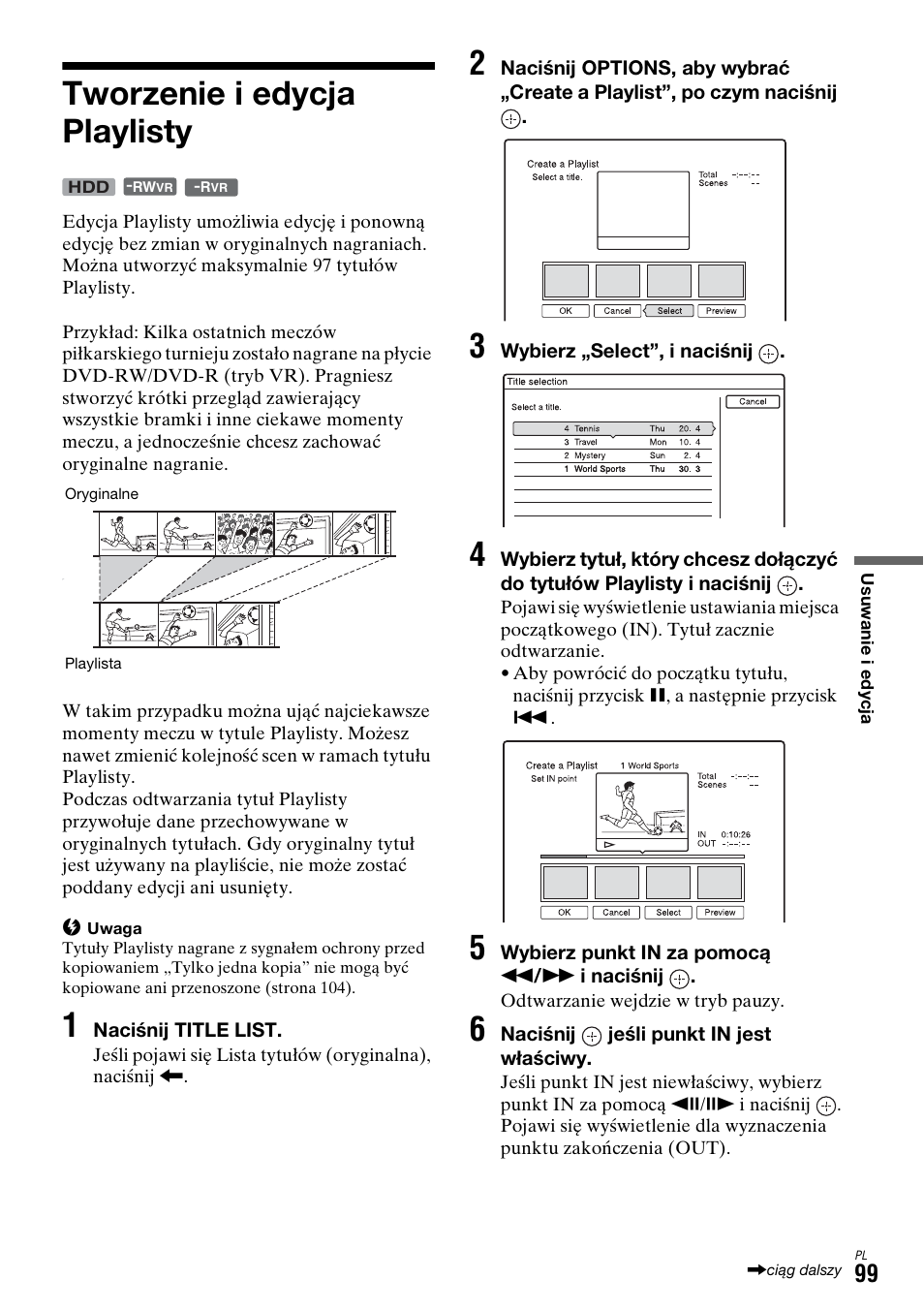 Tworzenie i edycja playlisty | Sony DAR-X1R User Manual | Page 559 / 623