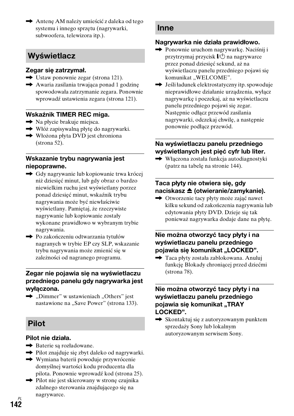 Wyświetlacz pilot inne | Sony DAR-X1R User Manual | Page 602 / 623