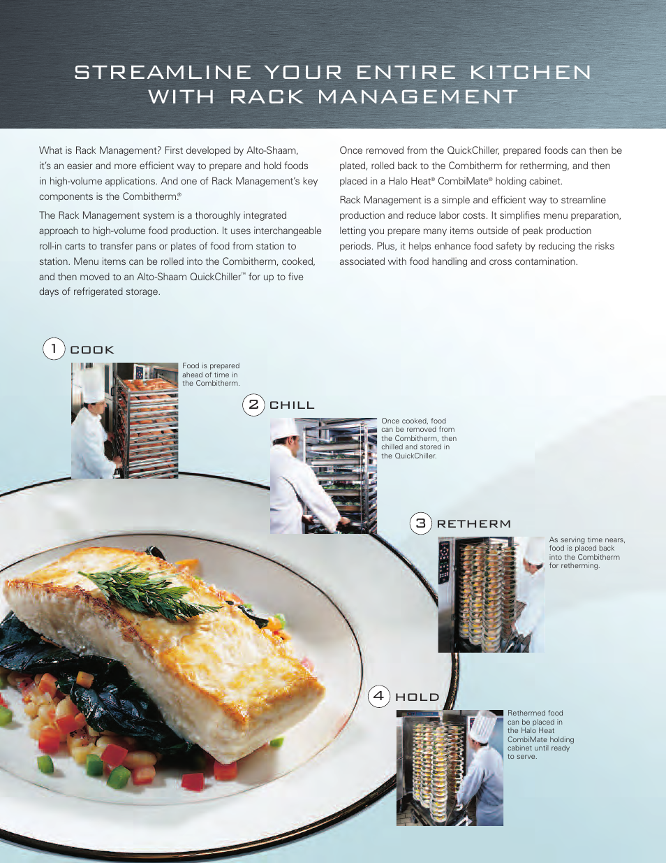 Cook 1 chill retherm hold 2 3 4 | Alto-Shaam Combitherm Combi Oven User Manual | Page 6 / 12