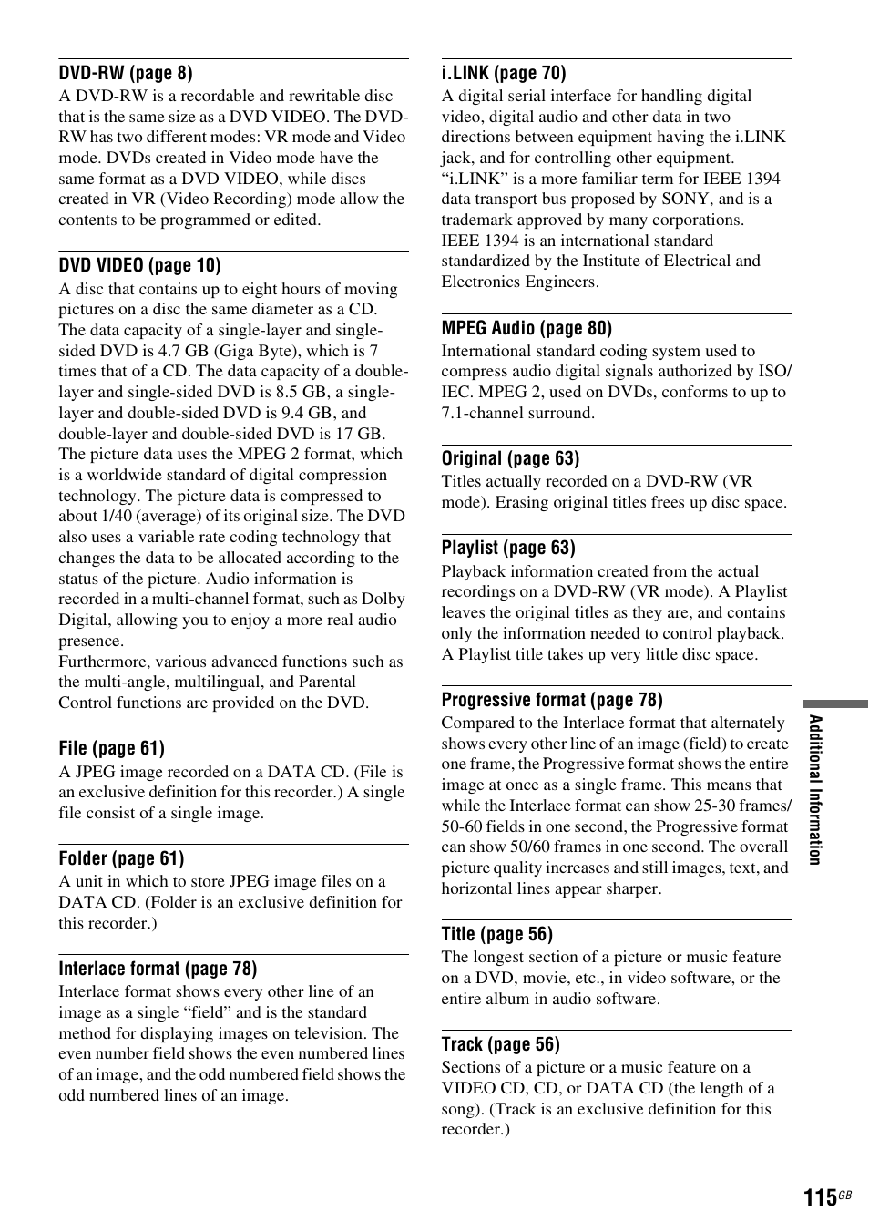 Sony DAR-RD100 User Manual | Page 115 / 508