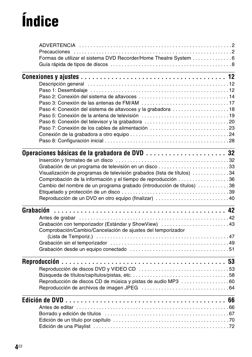 Índice | Sony DAR-RD100 User Manual | Page 124 / 508