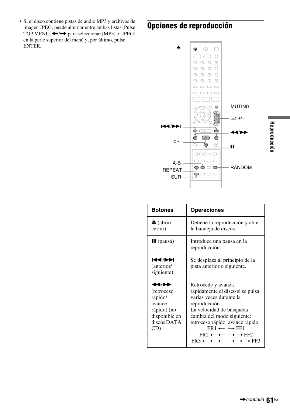 Opciones de reproducción | Sony DAR-RD100 User Manual | Page 181 / 508