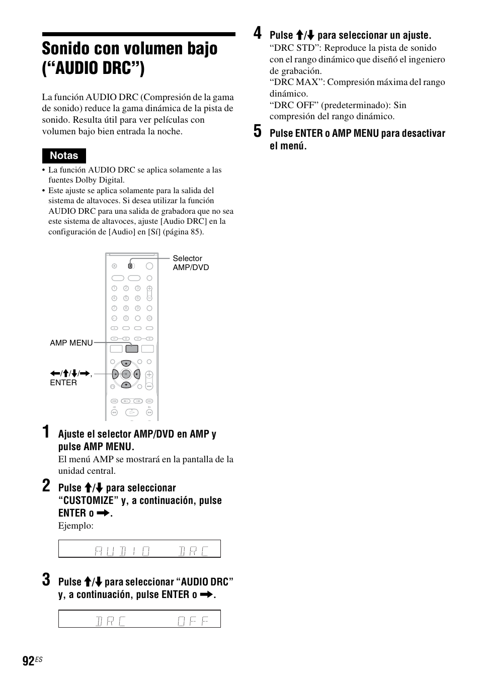 Sonido con volumen bajo (“audio drc”) | Sony DAR-RD100 User Manual | Page 212 / 508