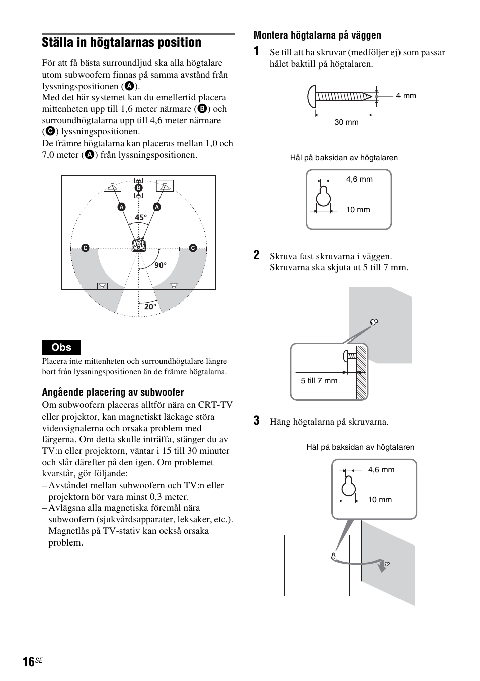 Ställa in högtalarnas position | Sony DAR-RD100 User Manual | Page 266 / 508