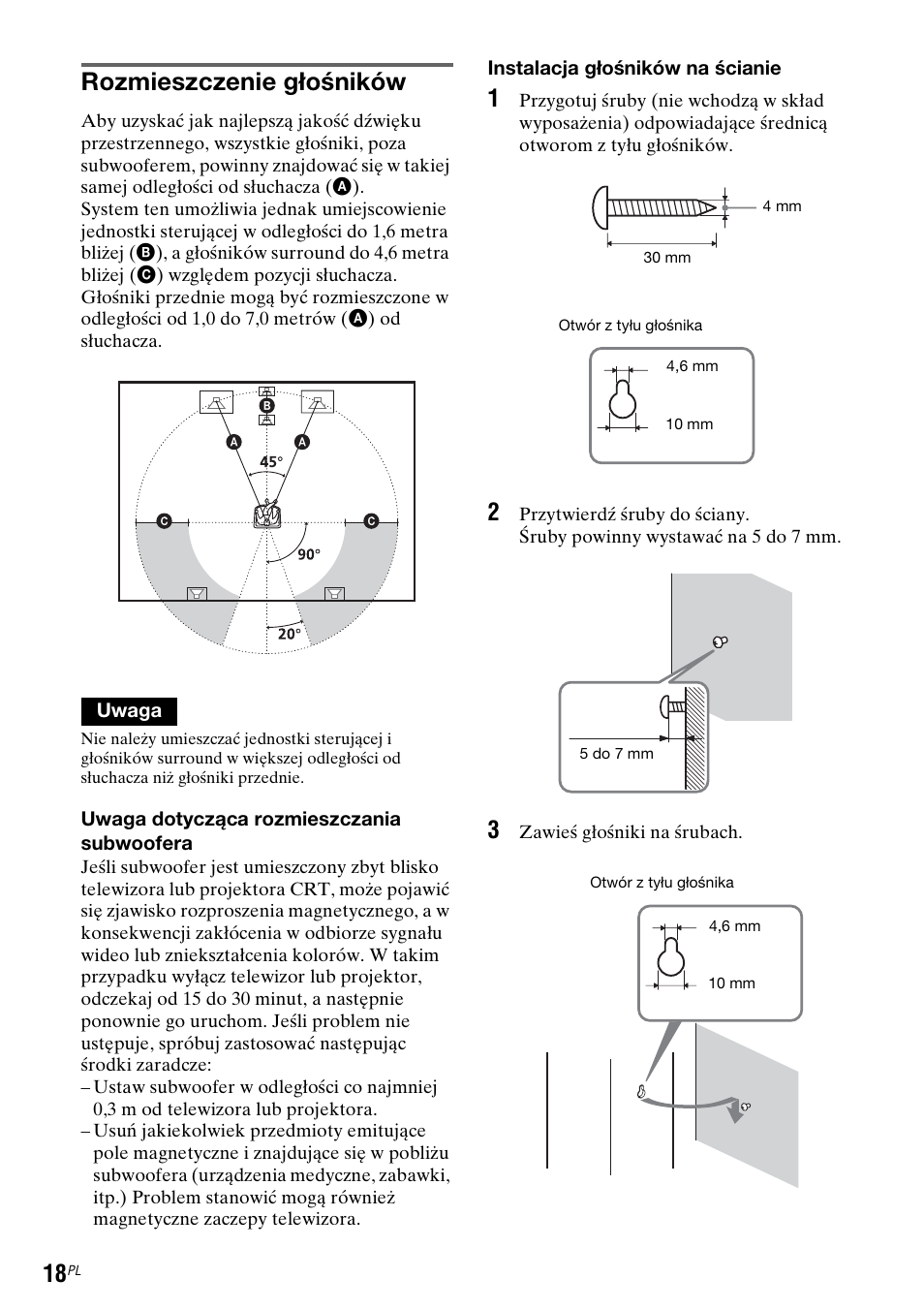 Rozmieszczenie głośników | Sony DAR-RD100 User Manual | Page 390 / 508