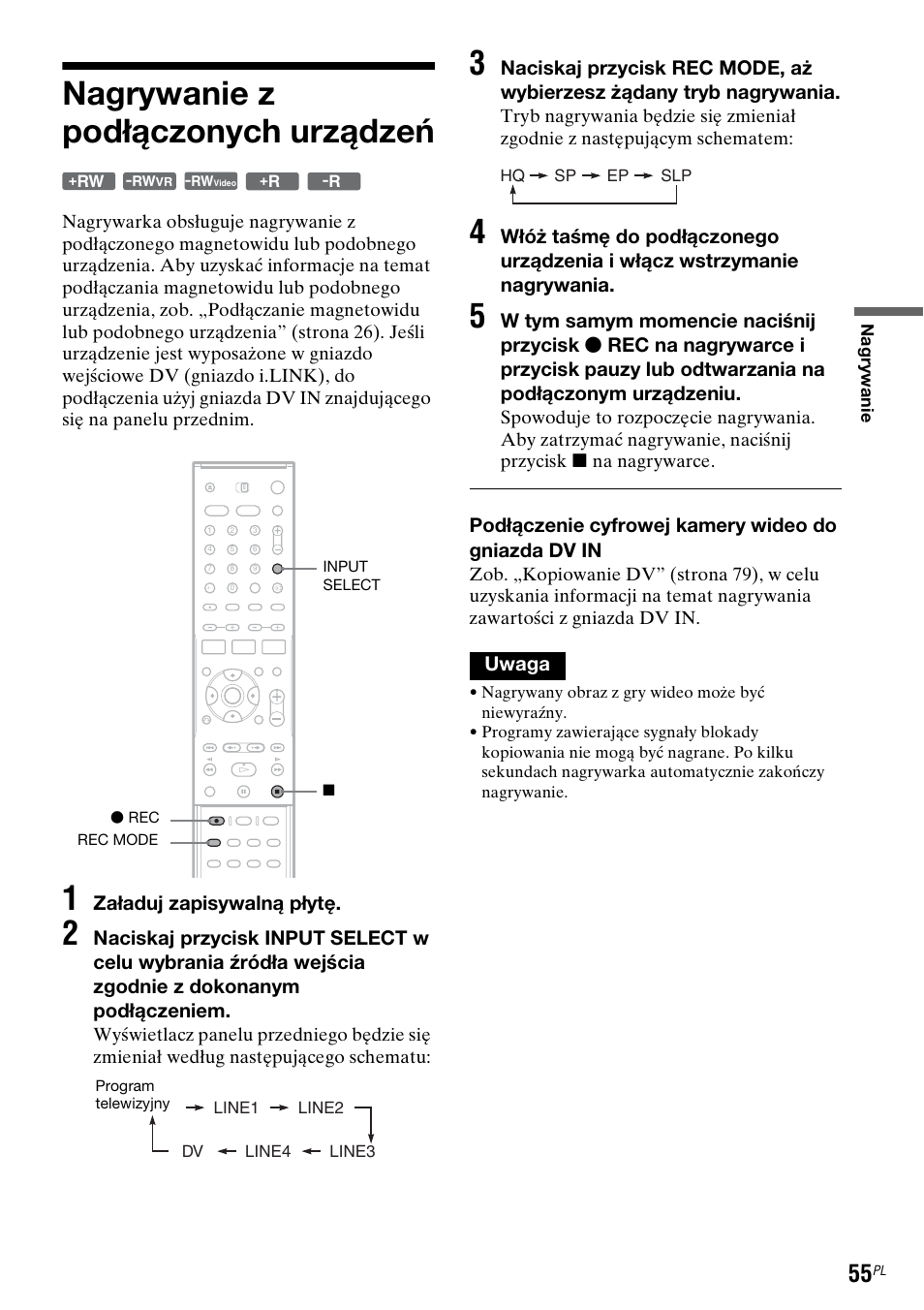 Nagrywanie z podłączonych urządzeń | Sony DAR-RD100 User Manual | Page 427 / 508