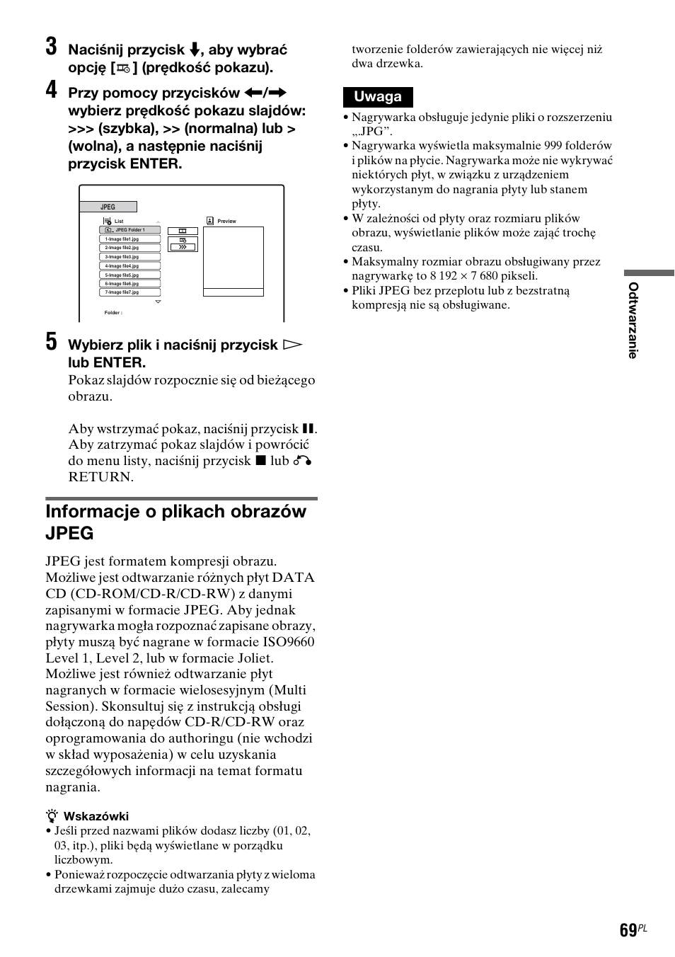 Informacje o plikach obrazów jpeg | Sony DAR-RD100 User Manual | Page 441 / 508
