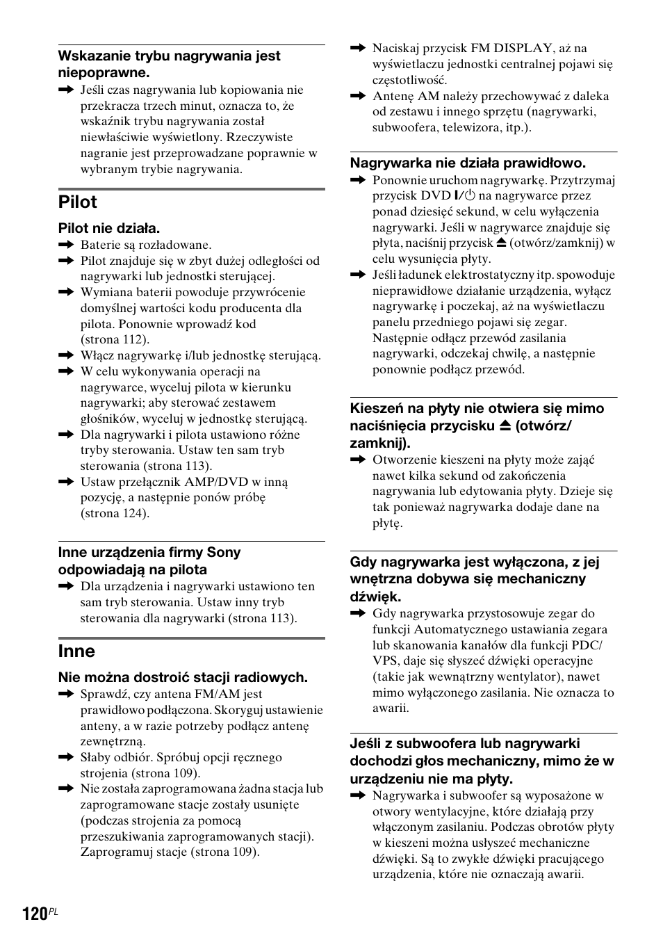 Pilot, Inne | Sony DAR-RD100 User Manual | Page 492 / 508