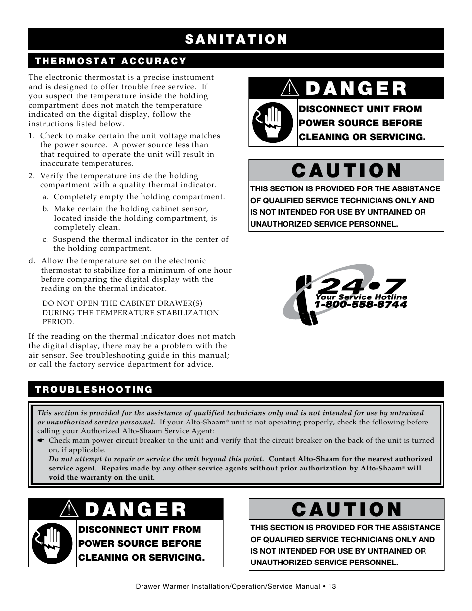 Alto-Shaam Drawer Warmers 3DN User Manual | Page 15 / 27