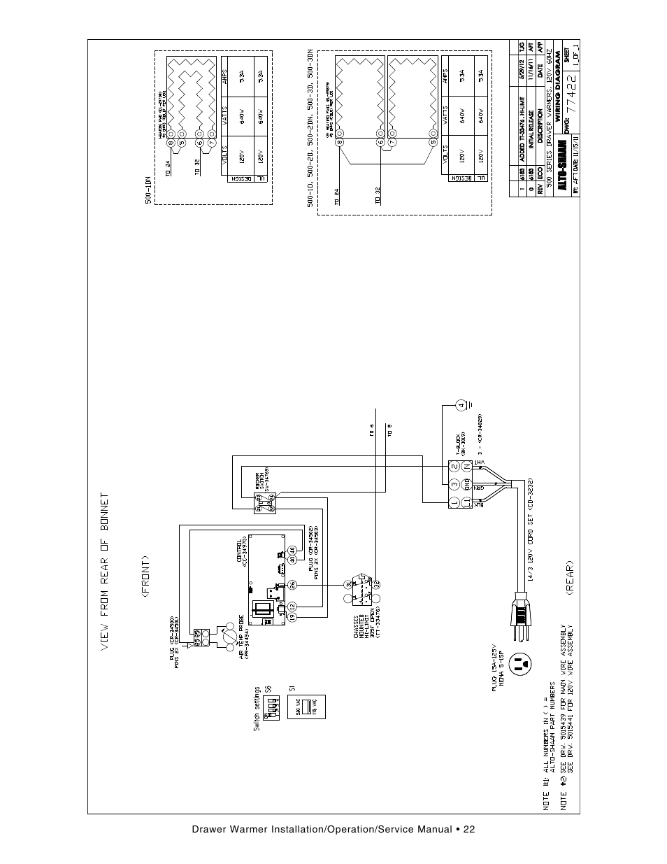 Alto-Shaam Drawer Warmers 3DN User Manual | Page 24 / 27